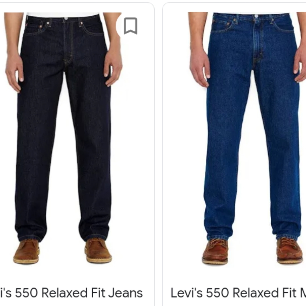 New relaxed fit Levi Strauss 550 Jeans